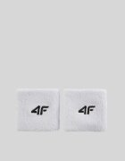 4F Benzi pentru incheietura mainii tenis (2-pack) - albe one size