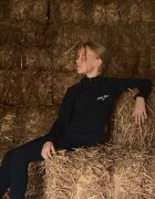 4F Bluză cu mânecă lungă slim cu imprimeu pentru fată - 134/140 (8-10 ani)