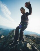 4F Bluză cu mânecă lungă trekking din fibră de bambus pentru femei - maro L