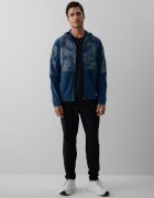 4F Bluză de alergare regular cu glugă pentru bărbați - denim S