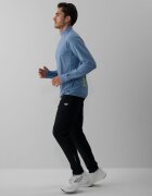 4F Bluză de alergare slim fără glugă pentru bărbați - denim L