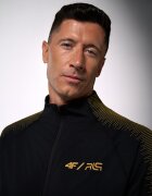 4F Bluză de antrenament regular fără glugă pentru bărbați | Robert Lewandowski - neagră XL