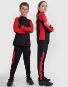 4F Bluză de sport cu fermoar fără glugă pentru copii JUNIOR x Robert Lewandowski - neagră 158/164 (12-14 ani)