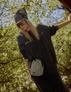 4F Bluză de trening loose cu imprimeu pentru femei - gri XS