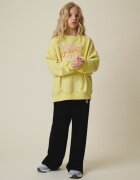 4F Bluză de trening oversize fără glugă pentru fete - galbenă 158/164 (12-14 ani)
