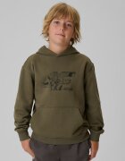 4F Bluză de trening regular cu glugă băieți - khaki 140