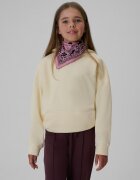 4F Bluză de trening regular cu glugă pentru fete - crem 134/140 (8-10 ani)