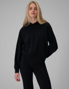 4F Bluză de trening regular cu modal pentru femei - neagră L