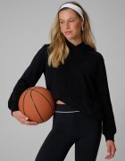 4F Bluză de trening relaxed cu glugă pentru femei - neagră XL