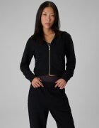 4F Bluză de trening slim cu glugă pentru femei - neagră M