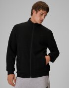 4F Bluză din tricot structural fără glugă pentru bărbați - neagră 3XL