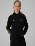 4F Bluză sport cu uscare rapidă pentru copii JUNIOR x Robert Lewandowski - neagră 134/140 (8-10 ani)