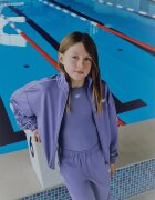 4F Bluză sport loose fără glugă pentru fete - 146/152 (10-12 ani)
