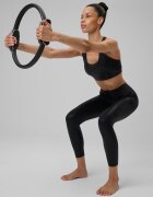 4F Bustieră de yoga cu susținere ușoară pentru femei - neagră M
