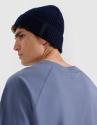 4F Căciulă beanie din lână pentru bărbați - albastru marin L