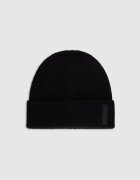 4F Căciulă beanie din lână pentru bărbați - neagră L