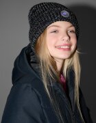 4F Căciulă beanie pentru fete - neagră one size