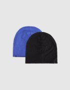 4F Căciulă beanie reversibilă pentru copii - neagră one size