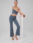 4F Colanți de yoga cu croi evazat pentru femei - albaștri XS