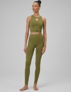 4F Colanți de yoga fără cusături pentru femei - olive M/L