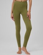 4F Colanți de yoga fără cusături pentru femei - olive M/L