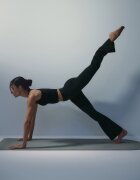 4F Colanți push up pentru yoga pentru femei - negri L