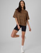 4F Colanți scurți din tricot reiat pentru femei - negri XS/S