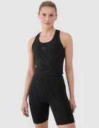 4F Crop top de antrenament cu uscare rapidă pentru femei - roșu XL