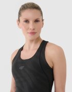 4F Crop top de antrenament cu uscare rapidă pentru femei - roșu XL