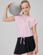 4F Crop-top de sport cu uscare rapidă pentru fete - 146/152 (10-12 ani)