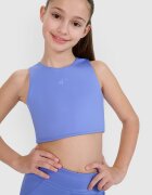 4F Crop top de sport cu uscare rapidă pentru fete JUNIOR | Anna Lewandowska - 158/164 (12-14 ani)