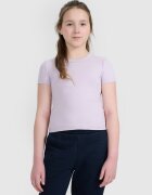 4F Crop top slim cu imprimeu pentru fete - 158