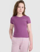 4F Crop top slim cu imprimeu pentru fete - 158