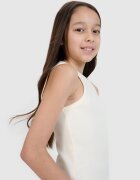 4F Crop top slim din tricot striat pentru fete - 158