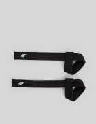 4F Curele pentru ridicarea greutăților (2-pack) - negre one size