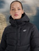 4F Geacă de trekking din puf cu umplutura PrimaLoft Silver pentru femei - neagră M