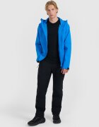 4F Geacă softshell anti-vânt membrană 10000 pentru bărbați - albastră XXL