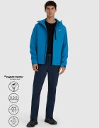 4F Geacă softshell anti-vânt membrană 8000 pentru bărbați - albastră XXL