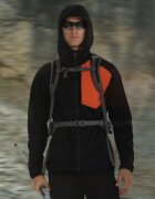 4F Geacă softshell anti-vânt membrană 8000 pentru bărbați - neagră XXL