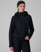 4F Geacă softshell cu membrană windproof 8000 pentru femei - neagră L