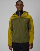4F Geacă softshell rezistentă la vânt cu membrană 8000 pentru bărbați - kaki XL