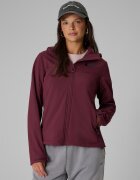 4F Geacă softshell rezistentă la vânt membrană 8000 pentru femei - burgundy M