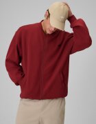 4F Hanorac de trening loose fără glugă pentru bărbați - burgundy L