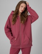 4F Hanorac regular de trening cu glugă pentru femei - burgundy XXL