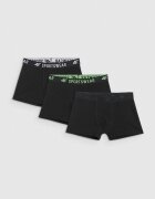 4F Lenjerie boxeri (3-pack) pentru băieți - neagră 122/128 (6-8 ani)