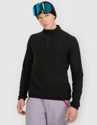 4F Lenjerie termică din fleece (bluză) pentru bărbați - neagră XL