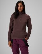 4F Lenjerie termică fleece (sus) pentru femei - maro XS