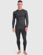 4F Lenjerie termoactivă fără cusături (bluză) pentru bărbați - gri XXL/3XL