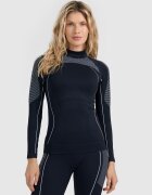4F Lenjerie termoactivă fără cusături (bluză) pentru femei - neagră M/L