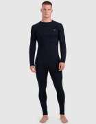 4F Lenjerie termoactivă fără cusături (colanți) pentru bărbați - neagră S/M
